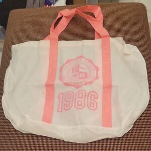 Victoria's Secret Pink and Cream Tote Bag